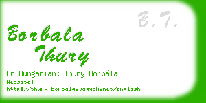 borbala thury business card